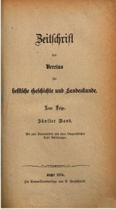 book Zeitschrift des Vereins für hessische Geschichte und Landeskunde