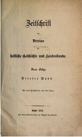 book Zeitschrift des Vereins für hessische Geschichte und Landeskunde