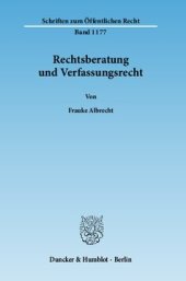 book Rechtsberatung und Verfassungsrecht