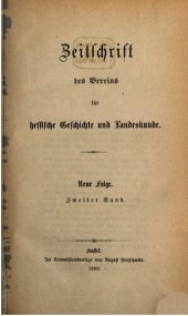 book Zeitschrift des Vereins für hessische Geschichte und Landeskunde