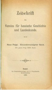 book Zeitschrift des Vereins für hessische Geschichte und Landeskunde