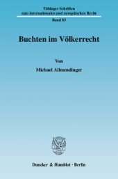 book Buchten im Völkerrecht