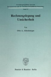 book Rechnungslegung und Unsicherheit