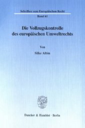 book Die Vollzugskontrolle des europäischen Umweltrechts