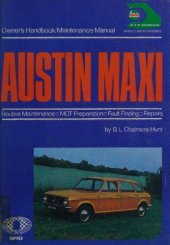 book Austin Maxi Covers Models 1969 Onwards Owners Handbook