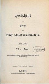 book Zeitschrift des Vereins für hessische Geschichte und Landeskunde