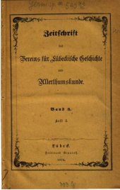 book Zeitschrift des Vereins für lübeckische Geschichte und Altertumskunde