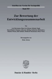 book Zur Bewertung der Entwicklungszusammenarbeit