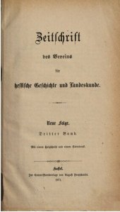 book Zeitschrift des Vereins für hessische Geschichte und Landeskunde