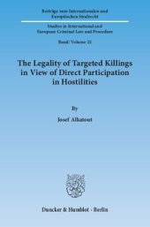 book The Legality of Targeted Killings in View of Direct Participation in Hostilities