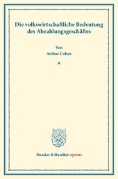 book Die volkswirtschaftliche Bedeutung des Abzahlungsgeschäftes