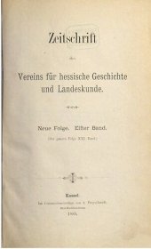 book Zeitschrift des Vereins für hessische Geschichte und Landeskunde