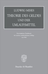 book Theorie des Geldes und der Umlaufsmittel