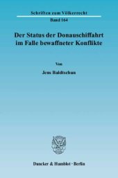 book Der Status der Donauschiffahrt im Falle bewaffneter Konflikte