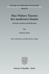 book Max Webers Theorie des modernen Staates: Herkunft, Struktur und Bedeutung