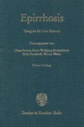 book Epirrhosis: Festgabe für Carl Schmitt (zum 80. Geburtstag)