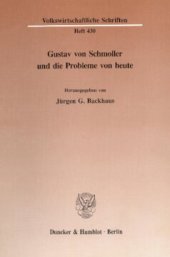 book Gustav von Schmoller und die Probleme von heute