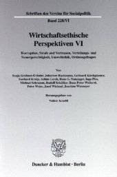 book Wirtschaftsethische Perspektiven VI: Korruption, Strafe und Vertrauen, Verteilungs- und Steuergerechtigkeit, Umweltethik, Ordnungsfragen