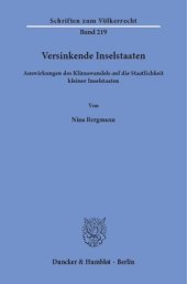 book Versinkende Inselstaaten: Auswirkungen des Klimawandels auf die Staatlichkeit kleiner Inselstaaten