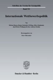 book Internationale Wettbewerbspolitik