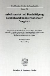 book Arbeitsmarkt und Beschäftigung: Deutschland im internationalen Vergleich