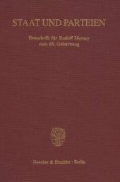 book Staat und Parteien: Festschrift für Rudolf Morsey zum 65. Geburtstag