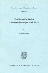 book Das Staatsbild in den Länderverfassungen nach 1945