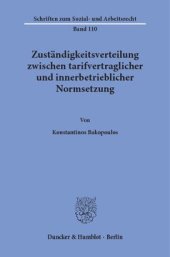 book Zuständigkeitsverteilung zwischen tarifvertraglicher und innerbetrieblicher Normsetzung