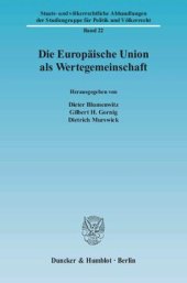 book Die Europäische Union als Wertegemeinschaft