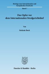 book Das Opfer vor dem Internationalen Strafgerichtshof