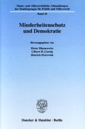 book Minderheitenschutz und Demokratie