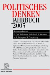 book Politisches Denken. Jahrbuch 2005