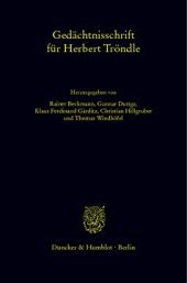 book Gedächtnisschrift für Herbert Tröndle