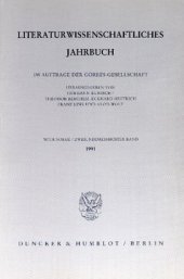 book Literaturwissenschaftliches Jahrbuch: 32. Band (1991)