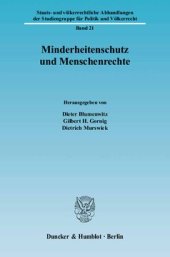 book Minderheitenschutz und Menschenrechte