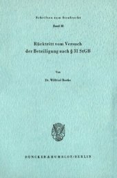 book Rücktritt vom Versuch der Beteiligung nach § 31 StGB