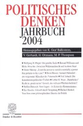 book Politisches Denken. Jahrbuch 2004