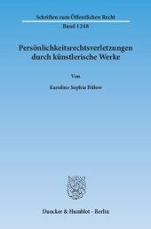 book Persönlichkeitsrechtsverletzungen durch künstlerische Werke