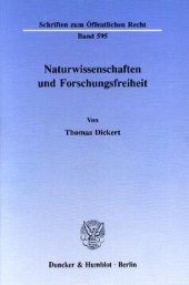 book Naturwissenschaften und Forschungsfreiheit