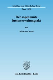 book Der sogenannte Justizverwaltungsakt