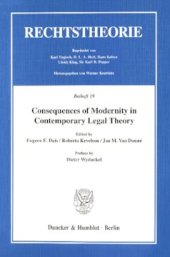 book Consequences of Modernity in Contemporary Legal Theory: Preface by Dieter Wyduckel