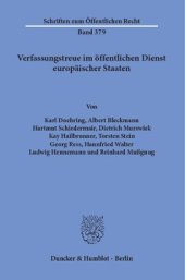 book Verfassungstreue im öffentlichen Dienst europäischer Staaten