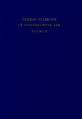 book German Yearbook of International Law / Jahrbuch für Internationales Recht: Vol. 27 (1984)