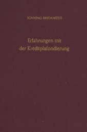 book Erfahrungen mit der Kreditplafondierung