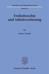 book Freiheitsrechte und Arbeitsverfassung