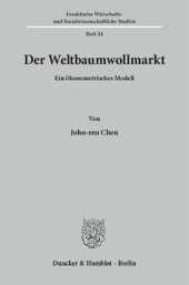 book Der Weltbaumwollmarkt: Ein ökonometrisches Modell