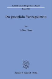 book Der gesetzliche Vertragseintritt