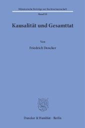 book Kausalität und Gesamttat