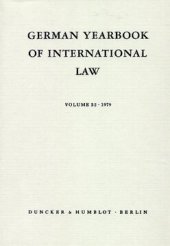 book German Yearbook of International Law / Jahrbuch für Internationales Recht: Vol. 22 (1979)