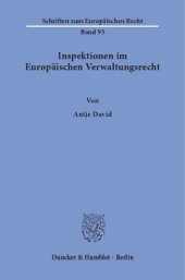 book Inspektionen im Europäischen Verwaltungsrecht